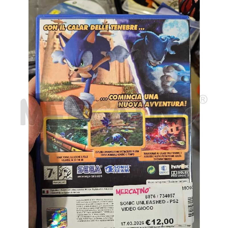 SONIC UNLEASHED - PS2 VIDEO GIOCO  | Mercatino dell'Usato Modena 2
