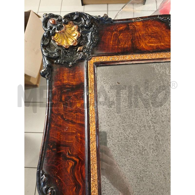 SPECCHIO ANTICO RETT. LEGNO 85X70CM CON DORATURE | Mercatino dell'Usato Modena 2