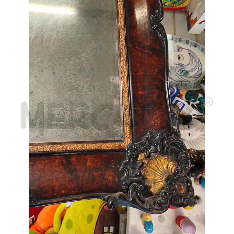 SPECCHIO ANTICO RETT. LEGNO 85X70CM CON DORATURE | Mercatino dell'Usato Modena 3