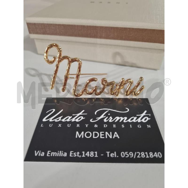 SPILLA MARNI IN OTTONE CON GAL ORO | Mercatino dell'Usato Modena 5