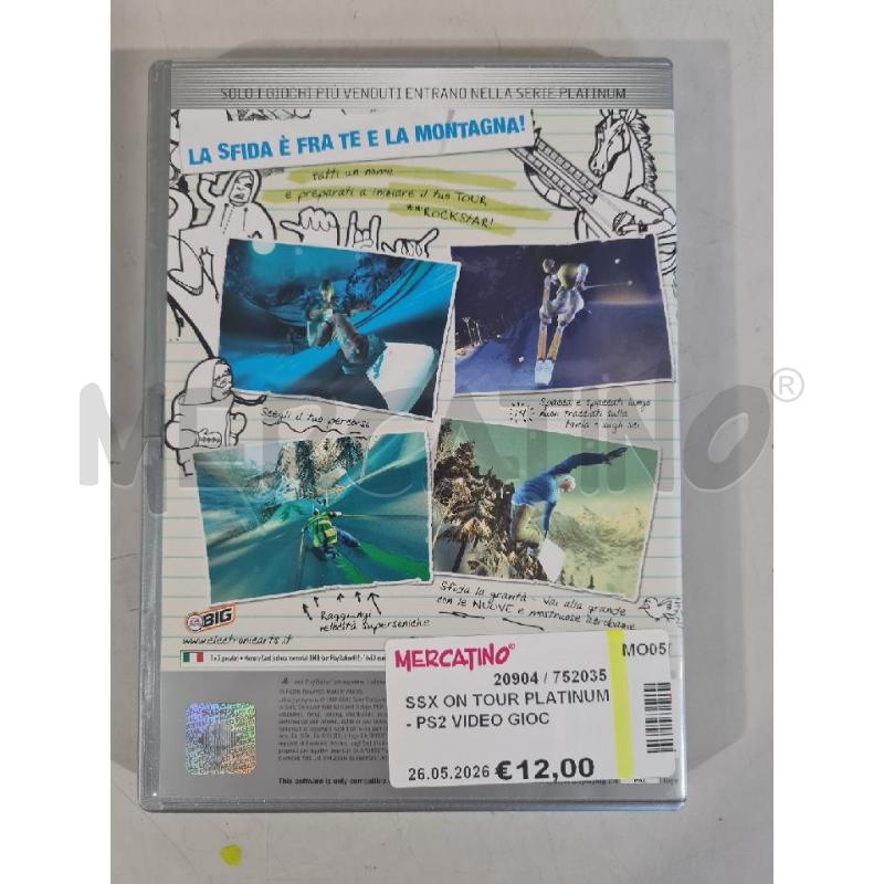 SSX ON TOUR PLATINUM - PS2 VIDEO GIOCO  | Mercatino dell'Usato Modena 3
