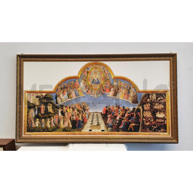 STAMPA 1A1 IL GIUDIZIO UNIVERSALE BEATO ANGELI 15/99 DE AGSOTINI CORNICE LEGNO  | Mercatino dell'Usato Modena 1