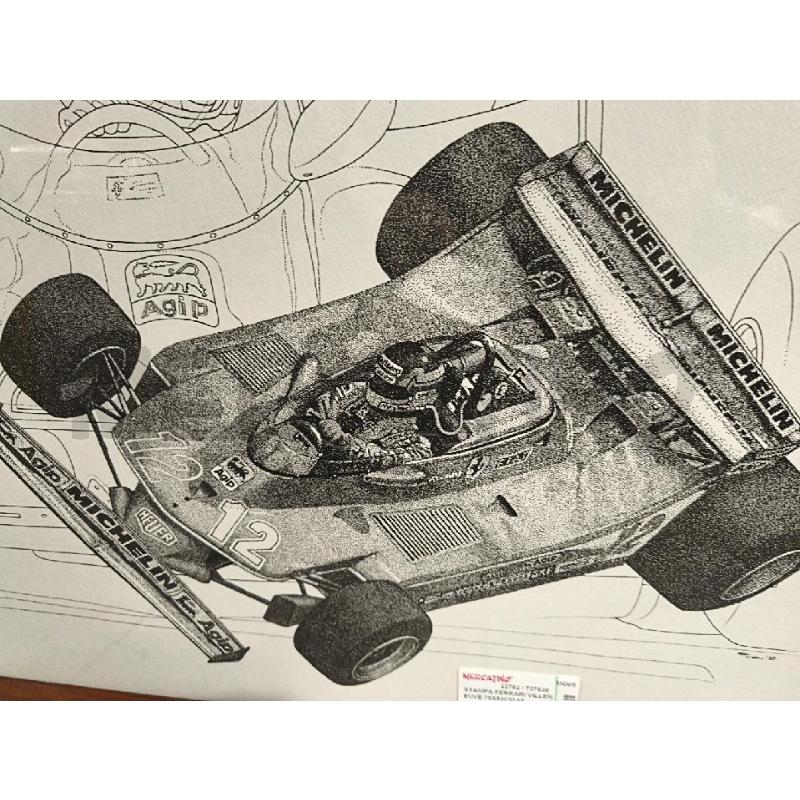 STAMPA FERRARI VILLENEUVE 75X53CM 65-100 | Mercatino dell'Usato Modena 4