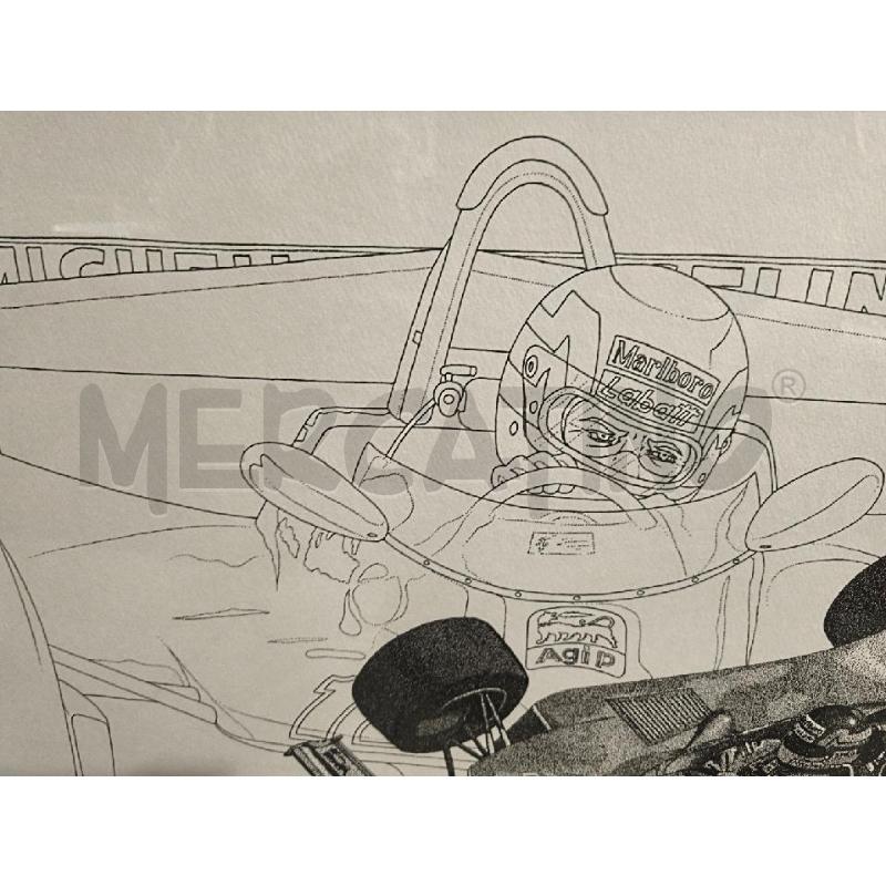 STAMPA FERRARI VILLENEUVE 75X53CM 65-100 | Mercatino dell'Usato Modena 5