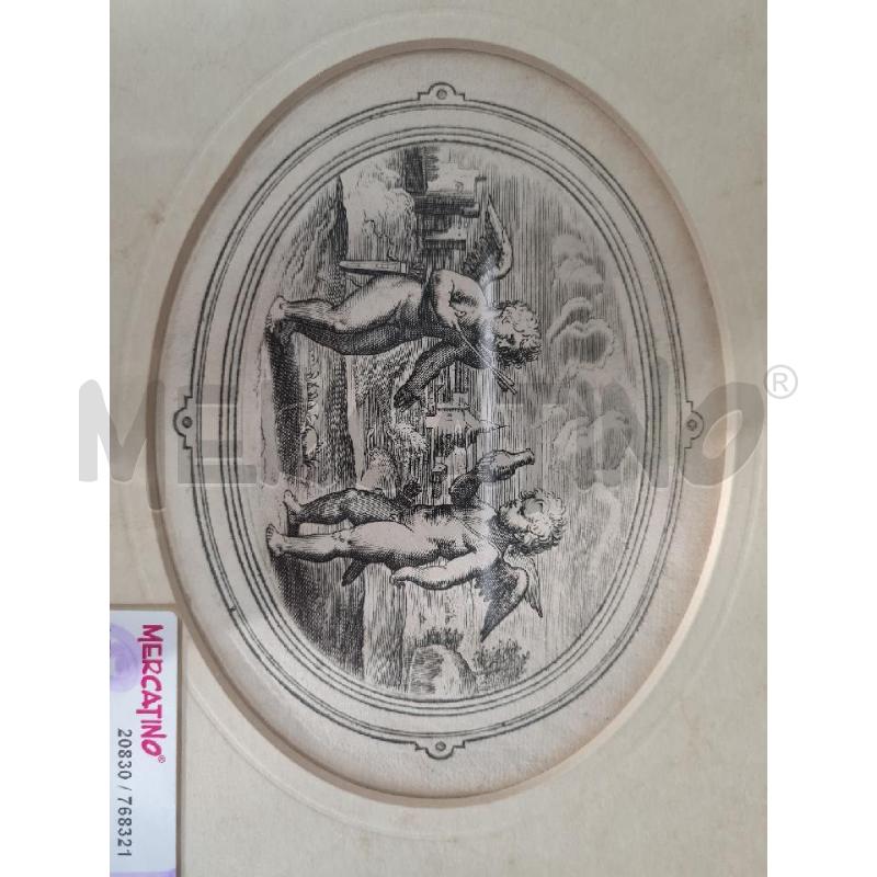 STAMPA PUTTI 28X24CM ANTICA | Mercatino dell'Usato Modena 2