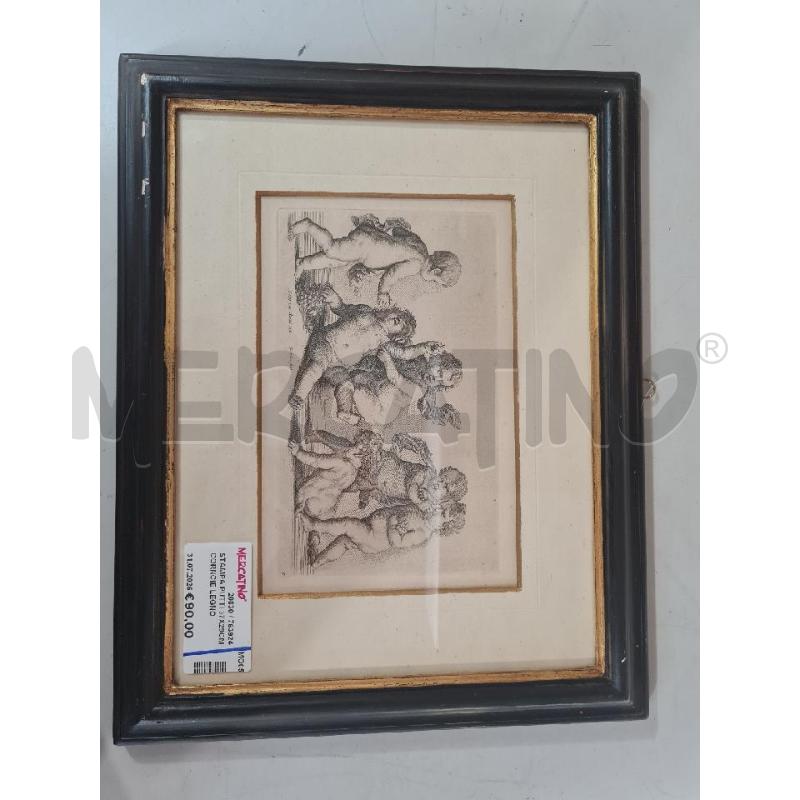 STAMPA PUTTI 37X29CM CORNCIE LEGNO | Mercatino dell'Usato Modena 1
