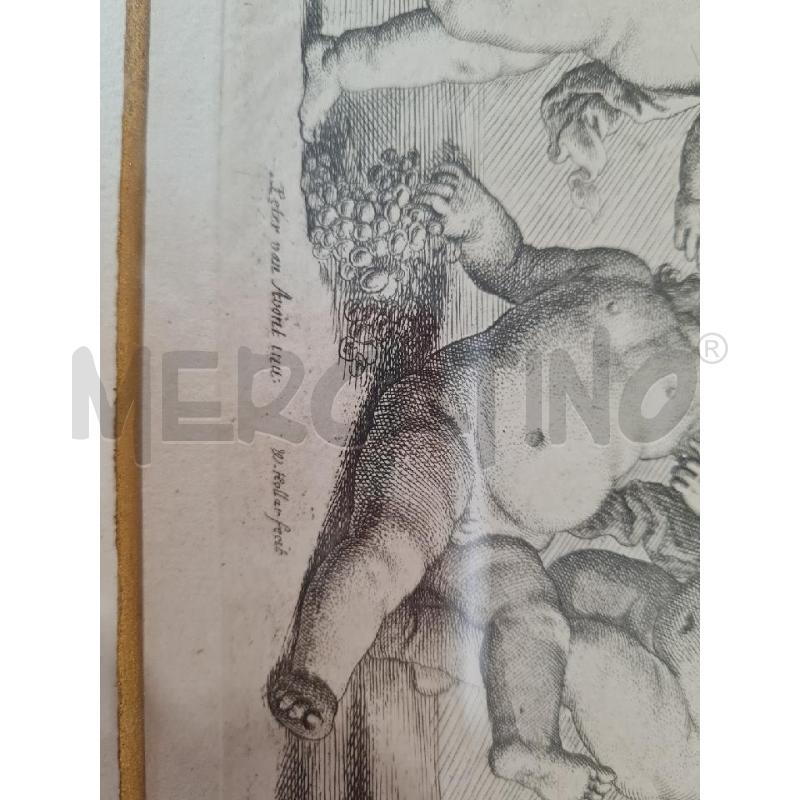 STAMPA PUTTI 37X29CM CORNCIE LEGNO | Mercatino dell'Usato Modena 5