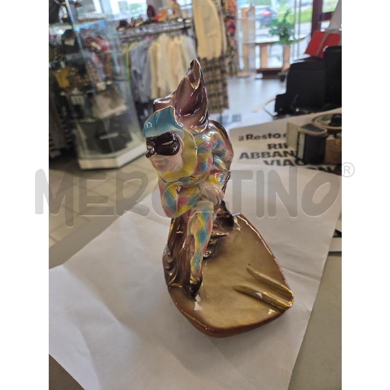 STATUA CER. ARLECCHINO SBECCATURINA | Mercatino dell'Usato Modena 5