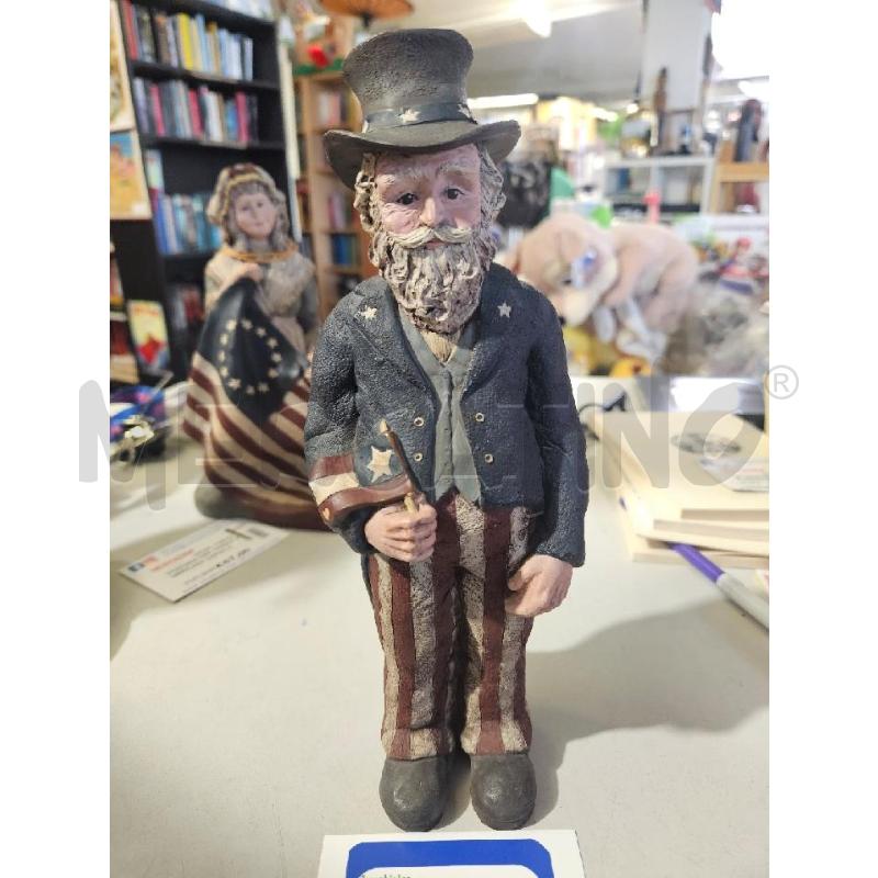 STATUINA CER. NONNO AMERICANO SARAH ATTIC GRANNY FAVORITES | Mercatino dell'Usato Modena 1