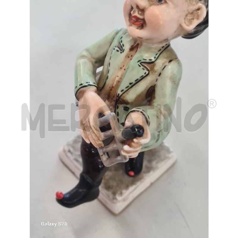 STATUINA PRCLL CDM 14CM GIACCA VERDE SCARPE PUNTE ROSSE | Mercatino dell'Usato Modena 4