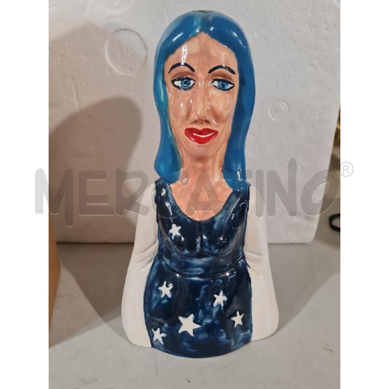 STATUINA TERRACOTTA SMALTATA FATINA 38/70 FATINA DI PINOCCHIO | Mercatino dell'Usato Modena 2
