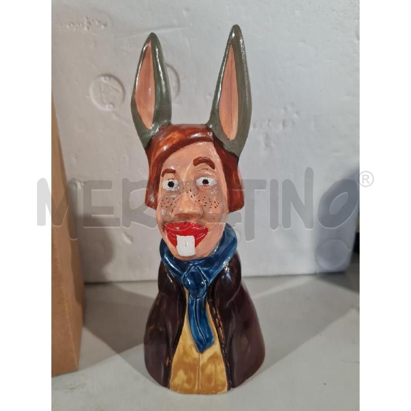 STATUINA TERRACOTTA SMALTATA LUCIGNOLO 7/70 PIAZZESI | Mercatino dell'Usato Modena 2