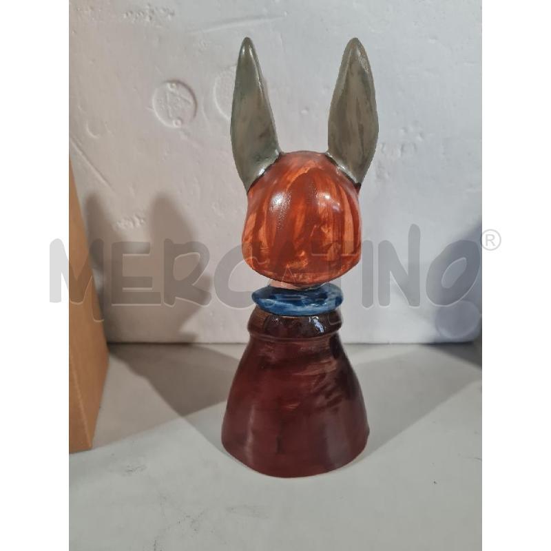 STATUINA TERRACOTTA SMALTATA LUCIGNOLO 7/70 PIAZZESI | Mercatino dell'Usato Modena 3
