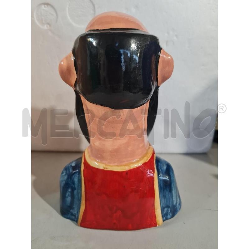 STATUINA TERRACOTTA SMALTATA MANGIAFUOCO DI PINOCCHIO 5/60 | Mercatino dell'Usato Modena 3