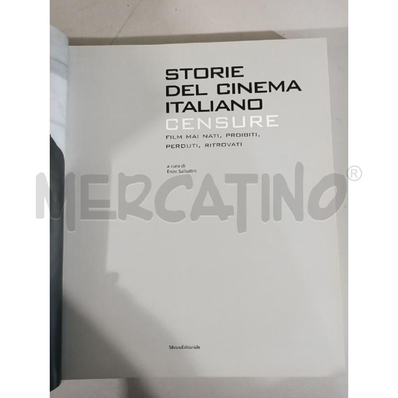 STORIE DEL CINEMA ITALIANO CENSURE E. SALLUSTRO - LIBRO  | Mercatino dell'Usato Modena 2