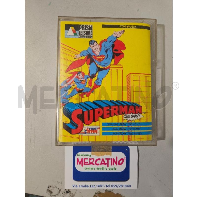 SUPERMAN ATARI 400 800 PRISM LEISURE - ATARI VIDEO GIOCO  | Mercatino dell'Usato Modena 1