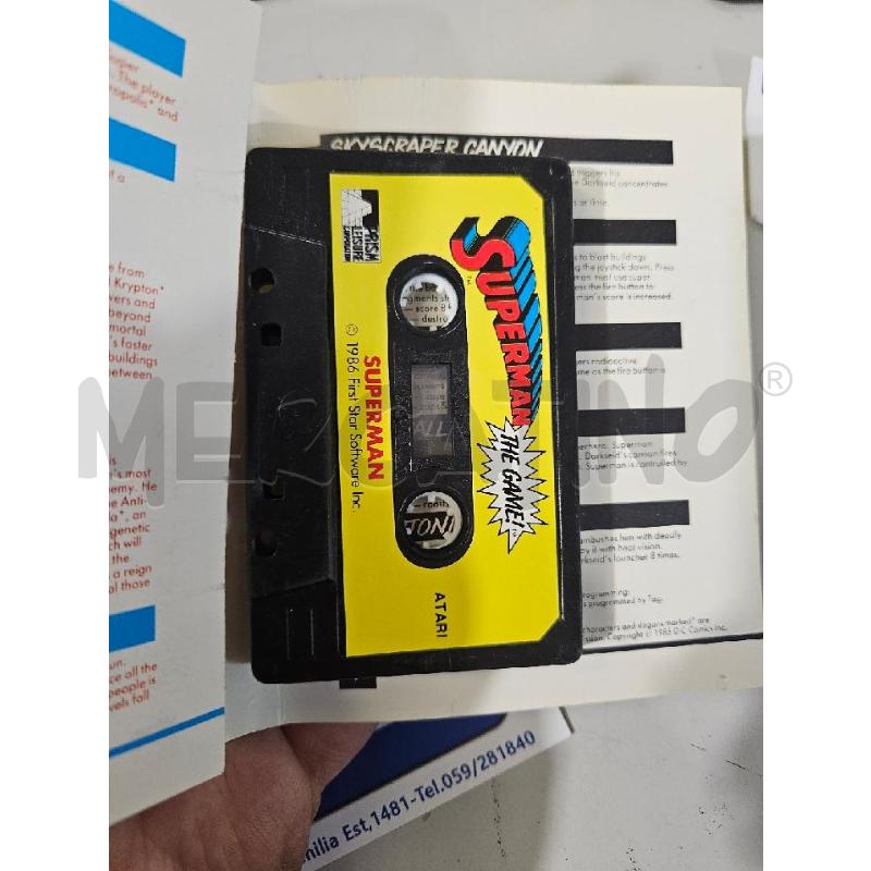 SUPERMAN ATARI 400 800 PRISM LEISURE - ATARI VIDEO GIOCO  | Mercatino dell'Usato Modena 3