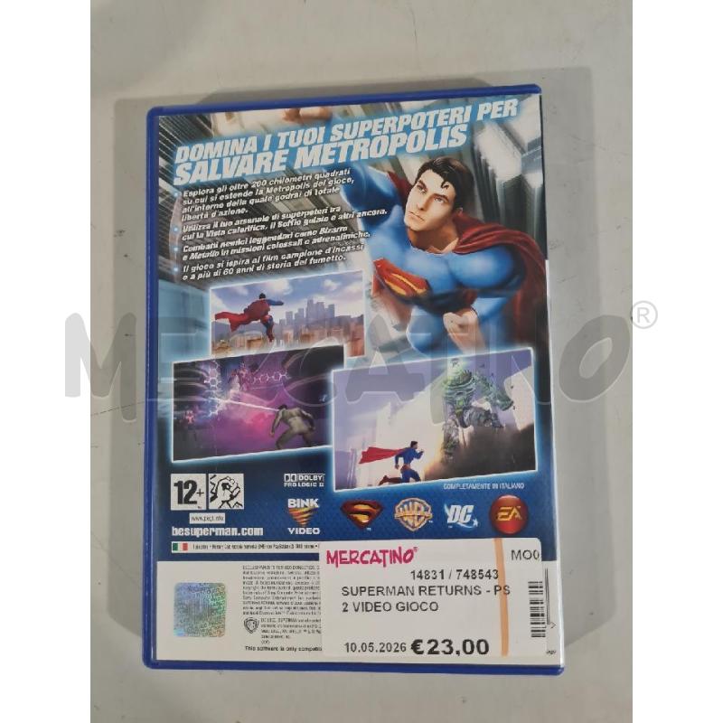 SUPERMAN RETURNS - PS2 VIDEO GIOCO  | Mercatino dell'Usato Modena 3