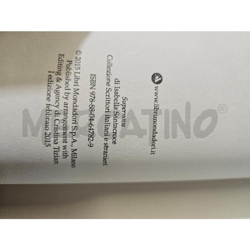 SUPERNOVA I.SANTACROCE LIBRO | Mercatino dell'Usato Modena 4