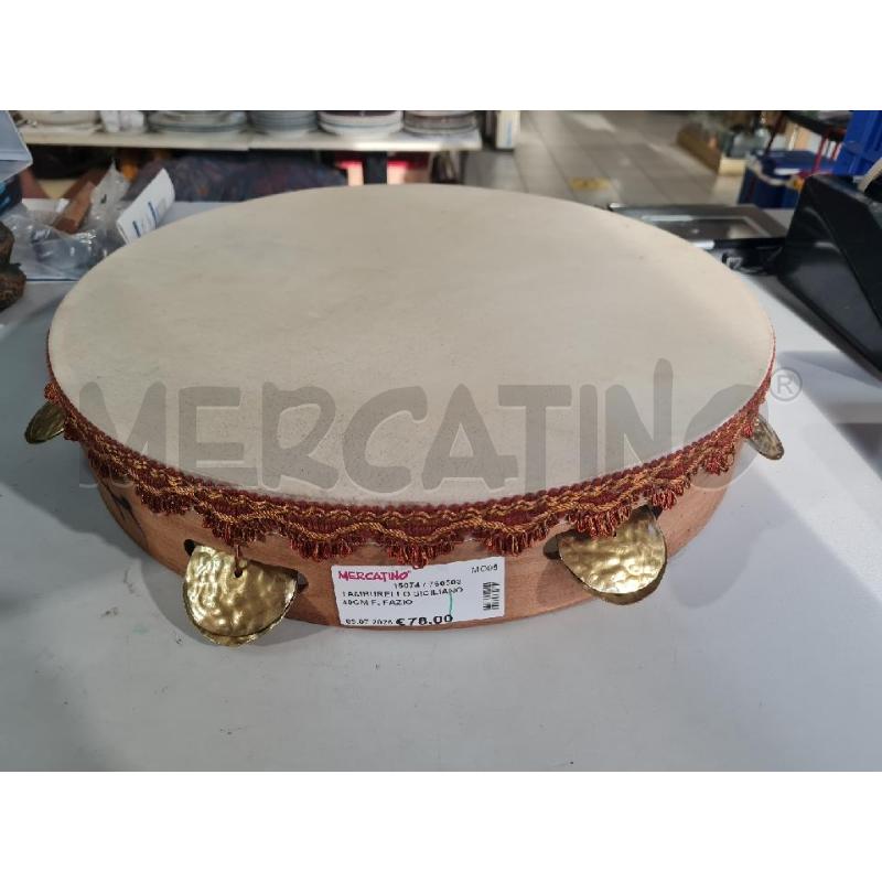 TAMBURELLO SICILIANO 40CM F. FAZIO | Mercatino dell'Usato Modena 1
