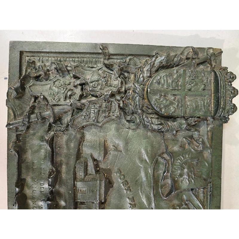 TARGA BRONZO POST FATA RESURGO 32X23CM ACSTELLO MILANO | Mercatino dell'Usato Modena 4