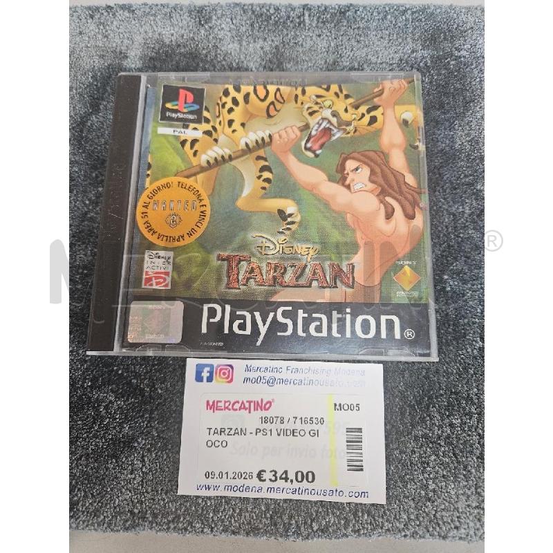 TARZAN - PS1 VIDEO GIOCO  | Mercatino dell'Usato Modena 2