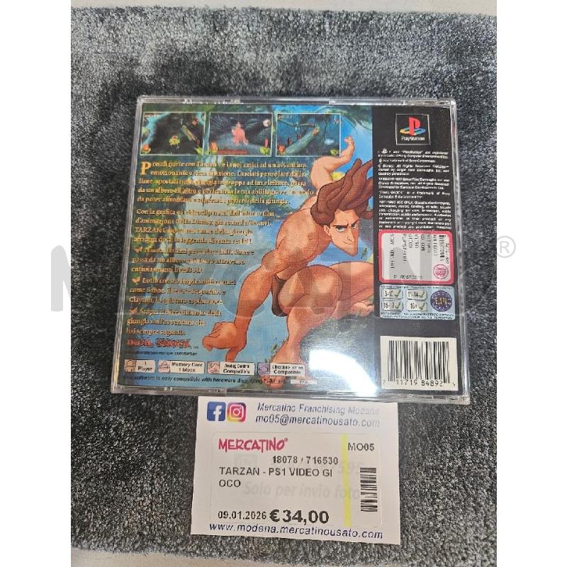 TARZAN - PS1 VIDEO GIOCO  | Mercatino dell'Usato Modena 3
