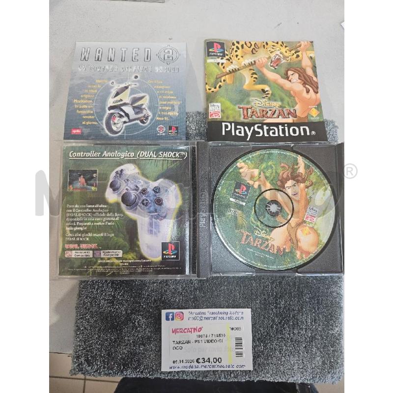 TARZAN - PS1 VIDEO GIOCO  | Mercatino dell'Usato Modena 5
