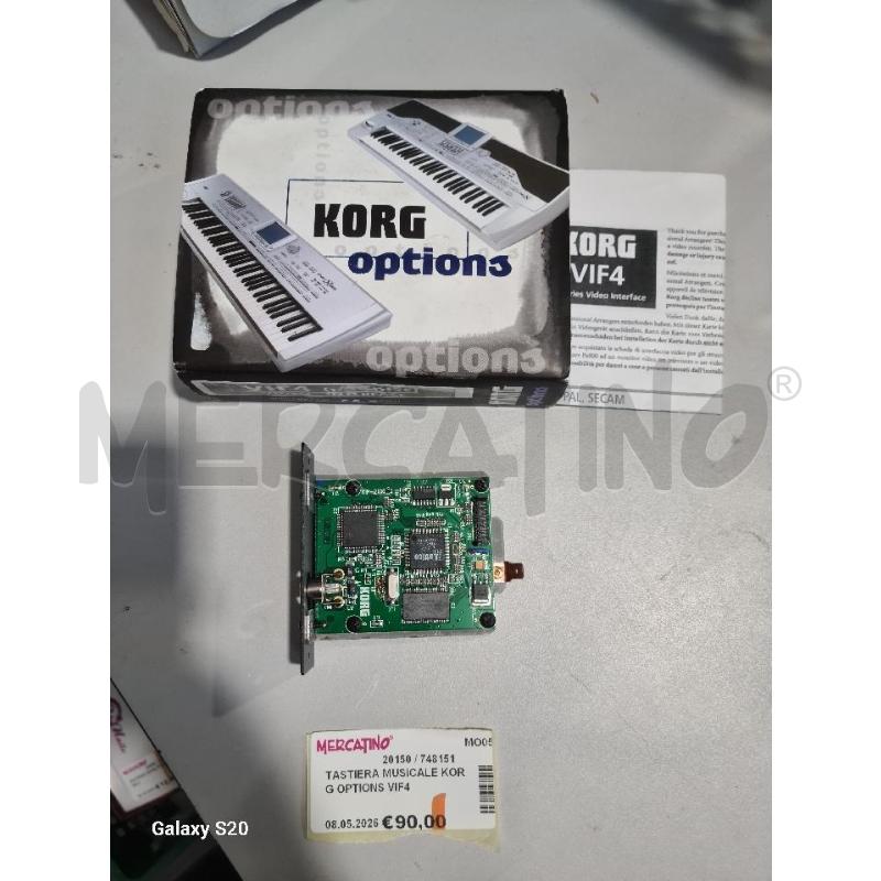 TASTIERA MUSICALE KORG OPTIONS VIF4 | Mercatino dell'Usato Modena 1