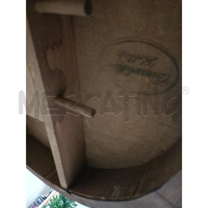 TAVOLINO TONDO LEGNO INTARSIATO | Mercatino dell'Usato Modena 4