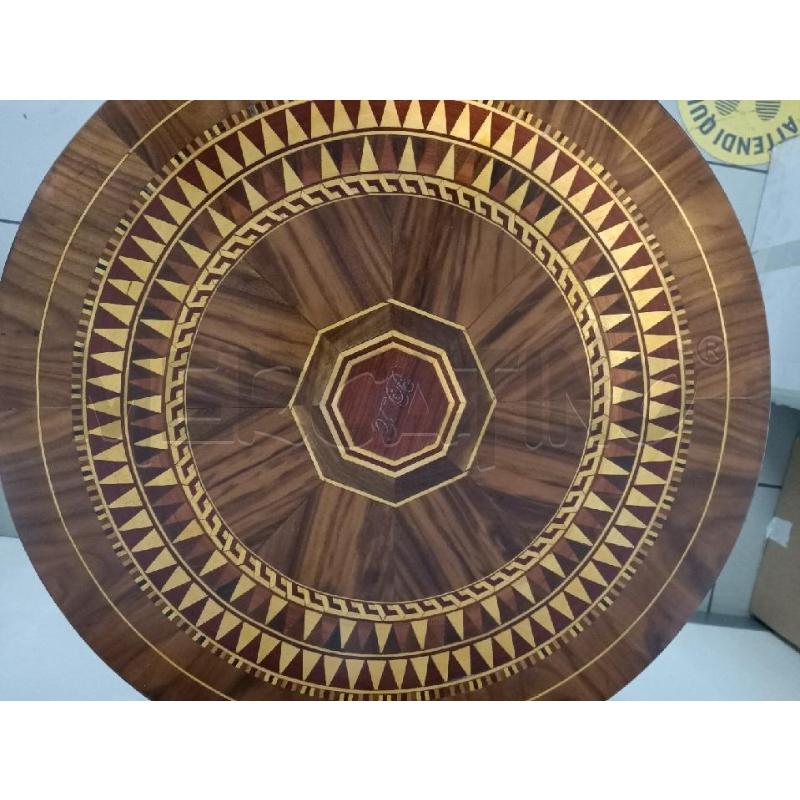 TAVOLINO TONDO LEGNO INTARSIATO | Mercatino dell'Usato Modena 5
