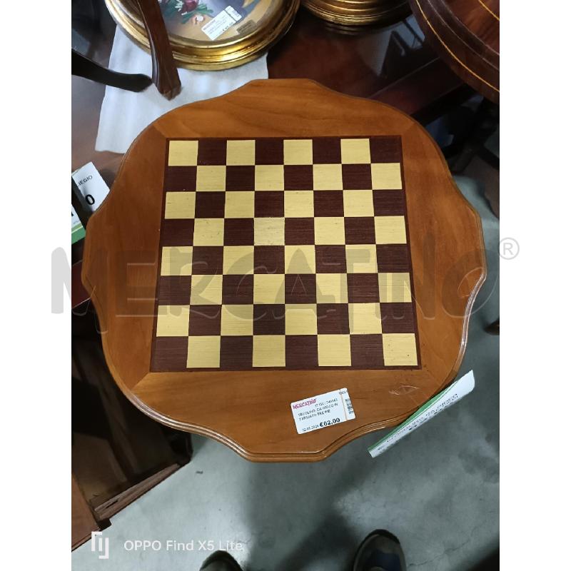 TAVOLINO  DA GIOCO INTARSIATO TRE PIEDI | Mercatino dell'Usato Modena 2