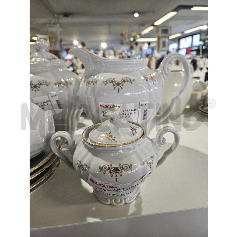 TAZZE TE PZ.6 + ZTL PRCLL BES FILO ORO  | Mercatino dell'Usato Modena 2