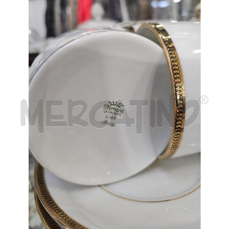 TAZZE TE PZ. 10+ZTL PRCLL GINORI FILO ORO | Mercatino dell'Usato Modena 3