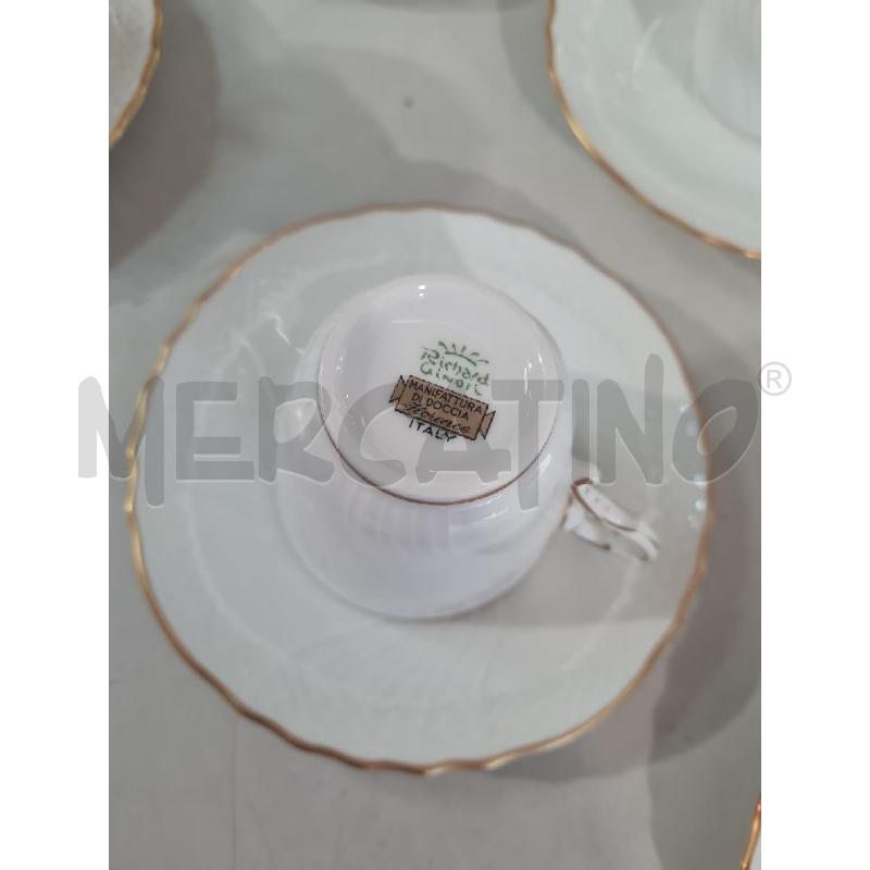 TAZZINE CAFFE 6+ZLV PRCLL DOCCIA GINORI FILO ORO | Mercatino dell'Usato Modena 3
