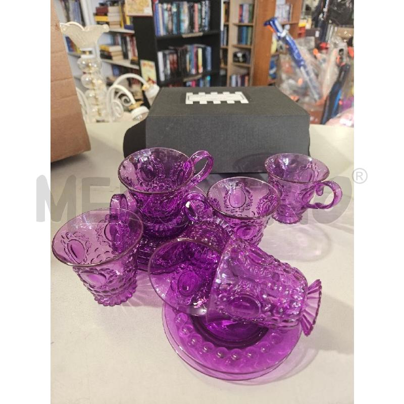 TAZZINE PZ.6 PLAST. VIOLA BACI MILANO | Mercatino dell'Usato Modena 1