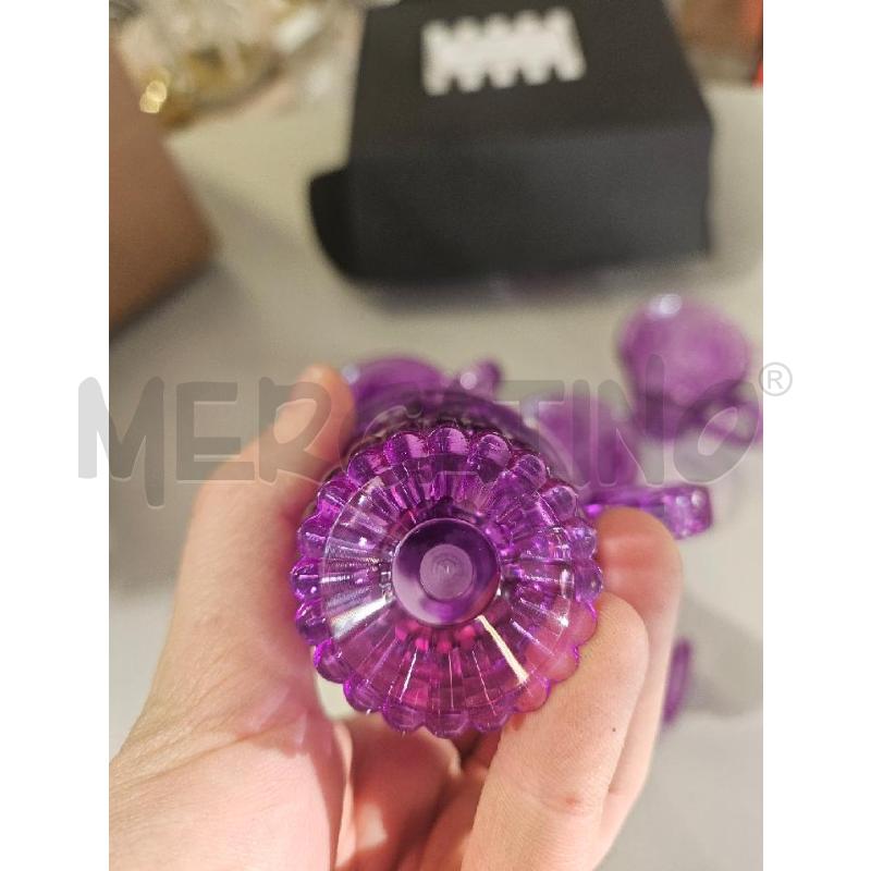 TAZZINE PZ.6 PLAST. VIOLA BACI MILANO | Mercatino dell'Usato Modena 4
