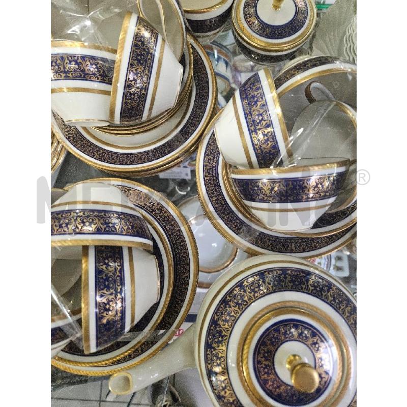 TAZZINE TE PRCLL PZ.12 +ZTL BAVARIA FILO ORO BLU COBALTO | Mercatino dell'Usato Modena 3