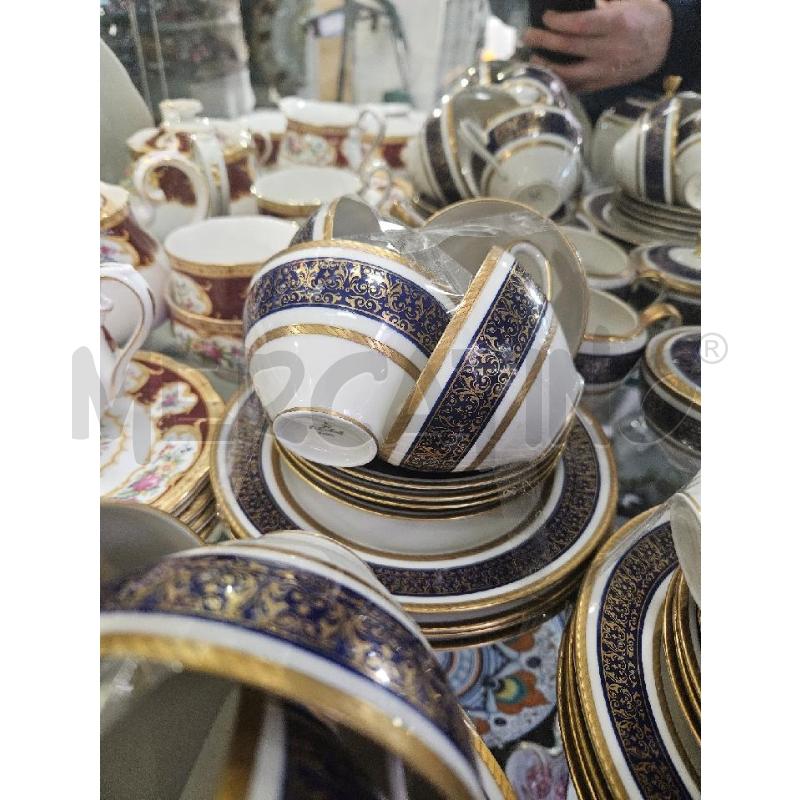 TAZZINE TE PRCLL PZ.12 +ZTL BAVARIA FILO ORO BLU COBALTO | Mercatino dell'Usato Modena 5