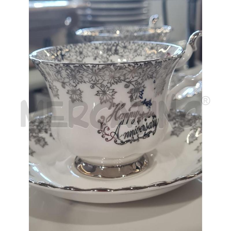 TAZZINE TE PZ.6 PRCLL ROYAL ALBERT HAPPY ANNIVERSARY | Mercatino dell'Usato Modena 2