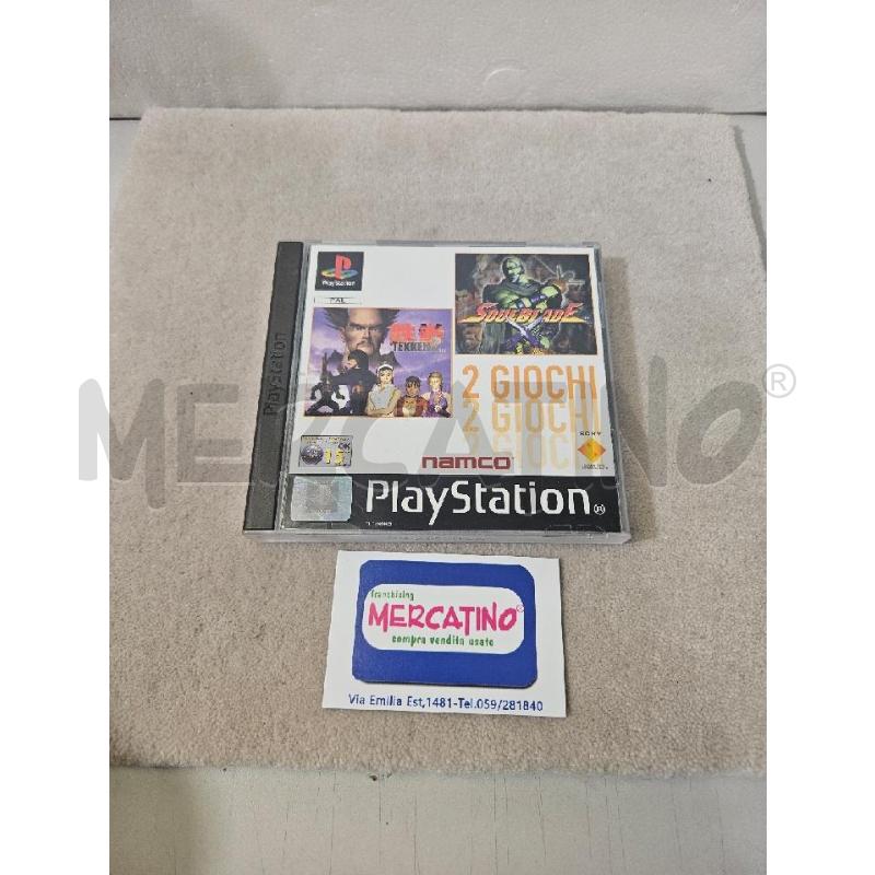 TEKKEN2 SOULBLADE - PS1 VIDEO GIOCO  | Mercatino dell'Usato Modena 1
