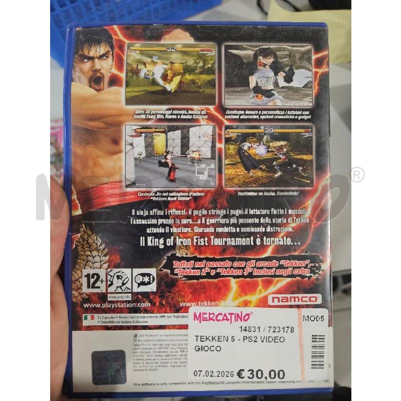 TEKKEN 5 - PS2 VIDEO GIOCO  | Mercatino dell'Usato Modena 2