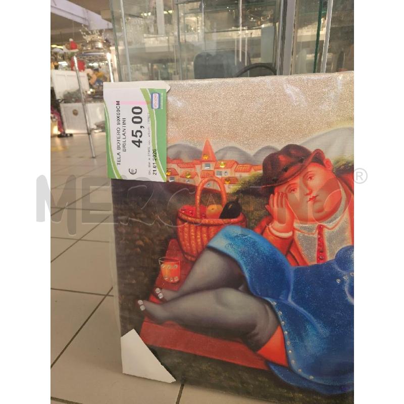 TELA BOTERO 90X60CM BRILLANTINI | Mercatino dell'Usato Modena 3