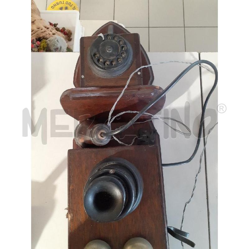 TELEFONO VINTAGE DA PARETE LEGNO | Mercatino dell'Usato Modena 2