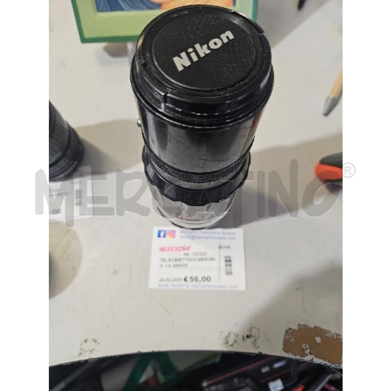 TELEOBIETTIVO NIKKOR-Q 1:4 200MM | Mercatino dell'Usato Modena 1