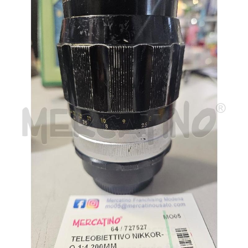 TELEOBIETTIVO NIKKOR-Q 1:4 200MM | Mercatino dell'Usato Modena 2