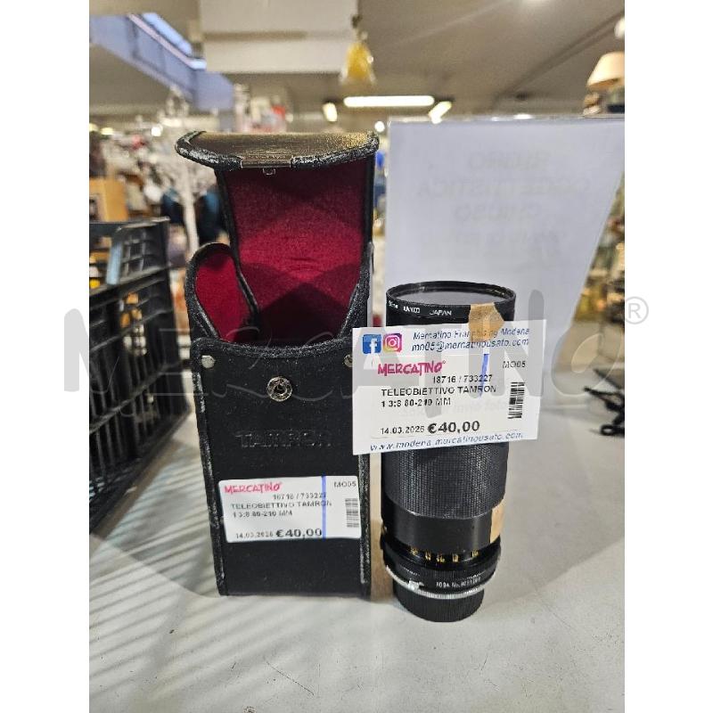 TELEOBIETTIVO TAMRON 1 3:8 80-210 MM CON CUSTODIA | Mercatino dell'Usato Modena 1