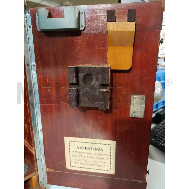 TEODOLITE ANTICO ANNI 30/40 CON CASSETTA  | Mercatino dell'Usato Modena 3