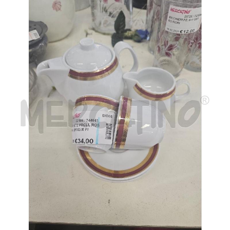 TETE A TETE PRCLL ROSENTHAL EPOQUE FILO ORO BORDEAUX | Mercatino dell'Usato Modena 1