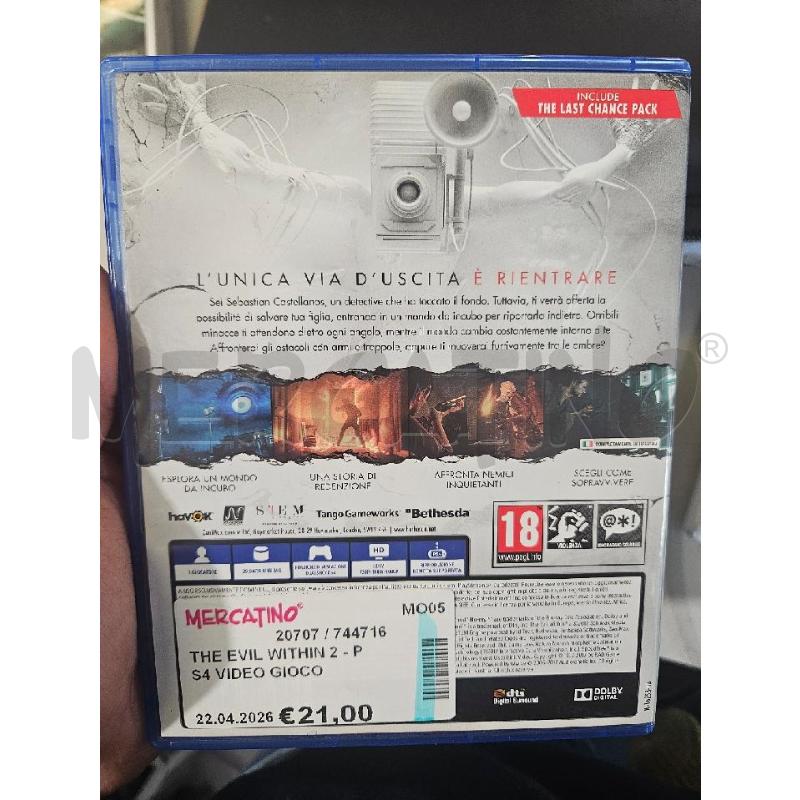THE EVIL WITHIN 2 - PS4 VIDEO GIOCO  | Mercatino dell'Usato Modena 2